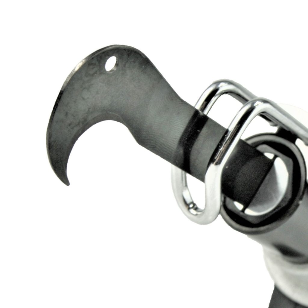 Tough, durable pneumatic hook blade shingles roof cutting tool